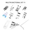 Sewing Machine Presser Feet Set 11PCS 505A Professional Sewing Crafting Presser Foot Sewing Machine Parts  Accessories Blind Stitch Darning Presser