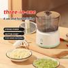 Electric Garlic Masher Crusher 350ml Mini Kitchen Food Chopper USB Charging Cooking Machine Detachable Automatic Kitchen Gadgets