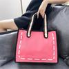 Large Capacity Canvas Tote With Zipper Closure For Daily Shopping And Travel