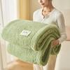 Modern Simple A-class Mother And Baby Grade Half Flannel Blanket All Season Universal Double-faced Thick Warm Office Nap Blanket