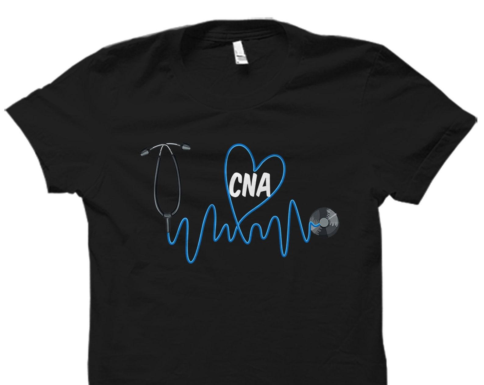 CNA Gift. Certified Nursing Assistant Shirt. Nursing Assistant Gift. Nurse Assistant Shirt. Nurse Assistant Gift. CNA Heartbeat #OS2347 XL