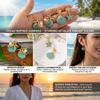 Trend Seashell Starfish Stud Earrings for Women Elegant Imitation Pearl Zircon Sea Star Earring Beach Party Vacation Jewelry