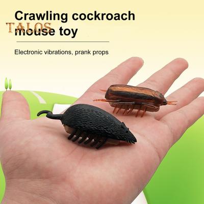 Simulated Cockroach Toy Electronic Fake High Simulation Animal Toy Prank Joker Fun Vibration Portable Crawling Insect Toy