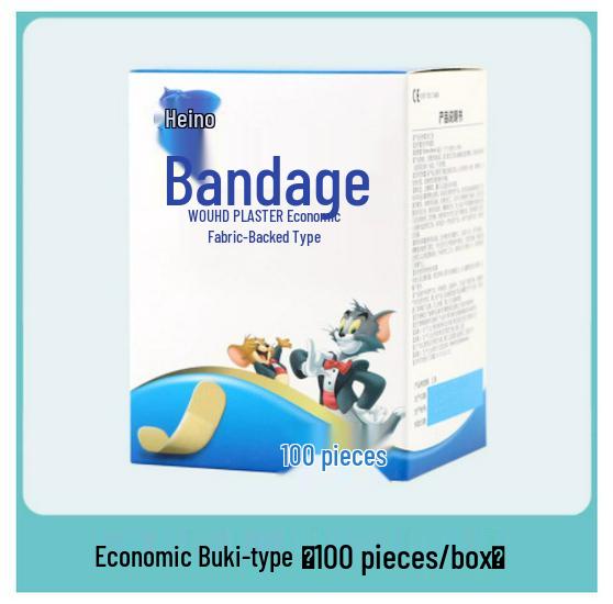 Haisihainuo Economical Band-Aids: 100 Comfortable, Breathable, Non-Woven, Anti-Abrasion Strips for Foot & Family Wound Care