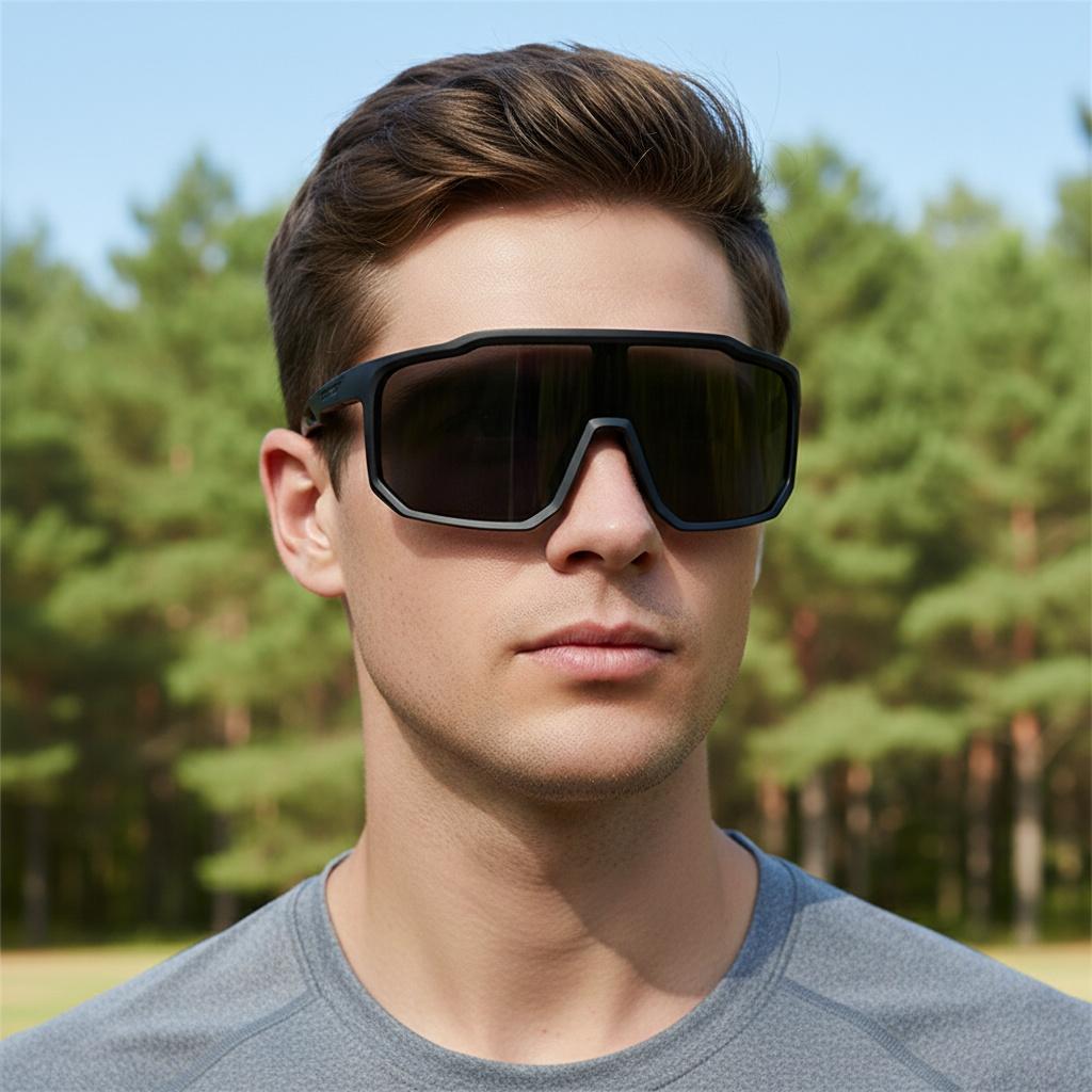Outdoor Sports Retro Goggles With Large Frames For Cycling, Fashionable Mountaineering And Skiing Sun Glasses 66310