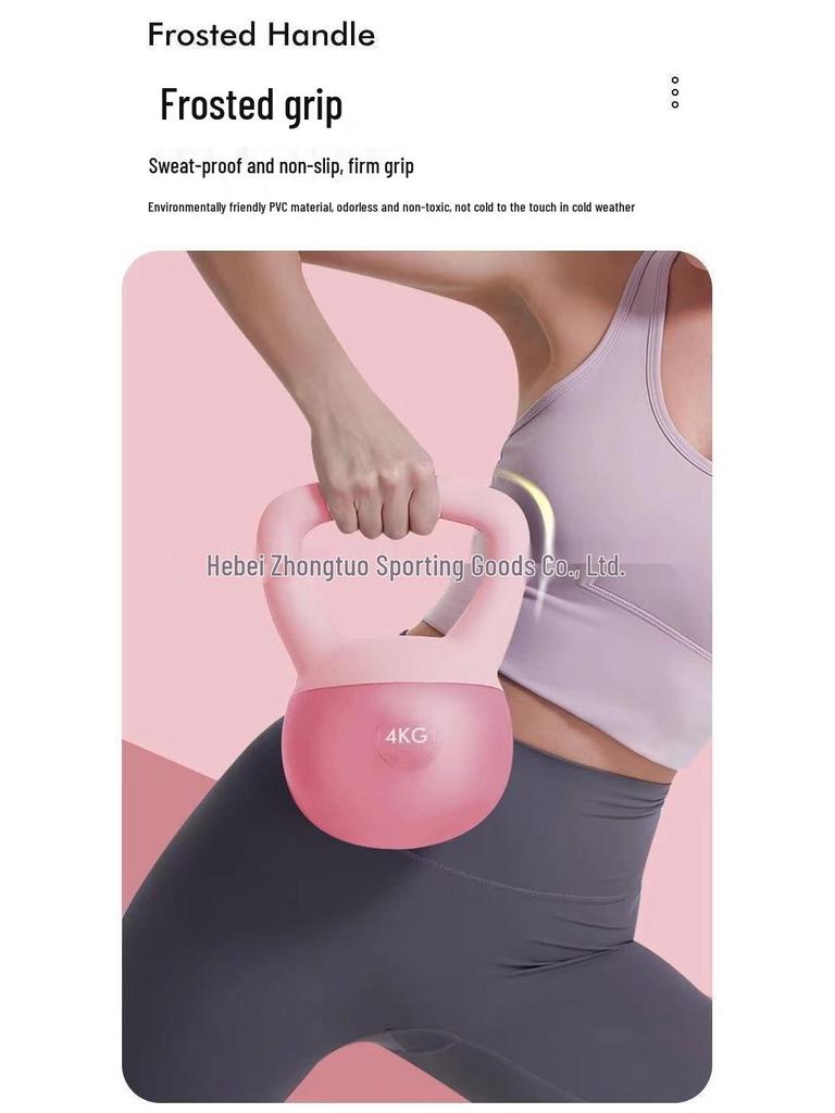 Kettlebell Morbido da 5 kg per Donna per Fitness a Casa: Squat, Sollevamento Glutei, Attrezzatura per Allenamento della Forza