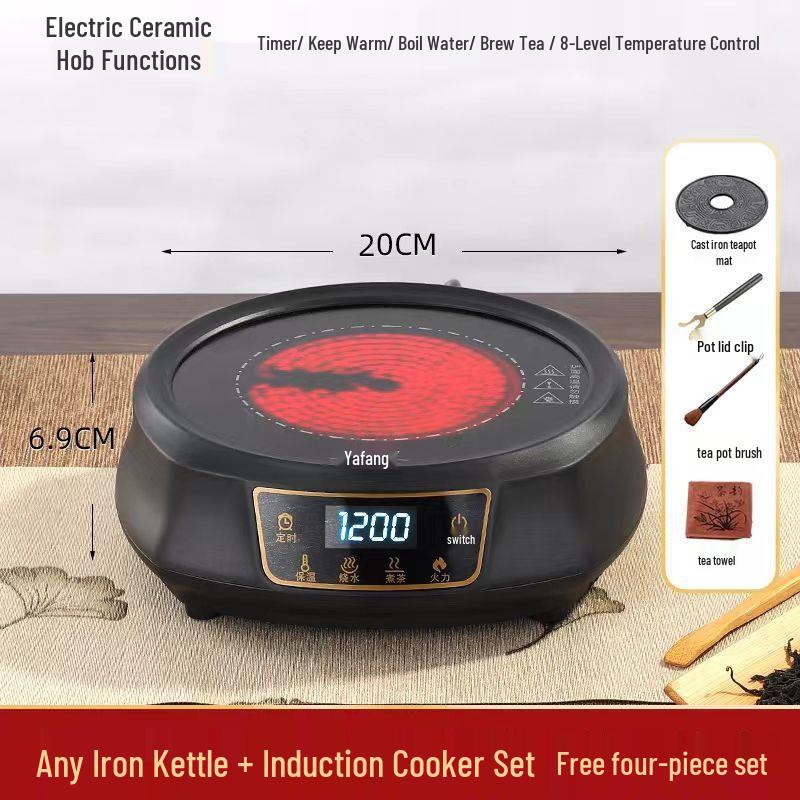 Hand-Forged Japanese Cast Iron Teapot for Gongfu Tea