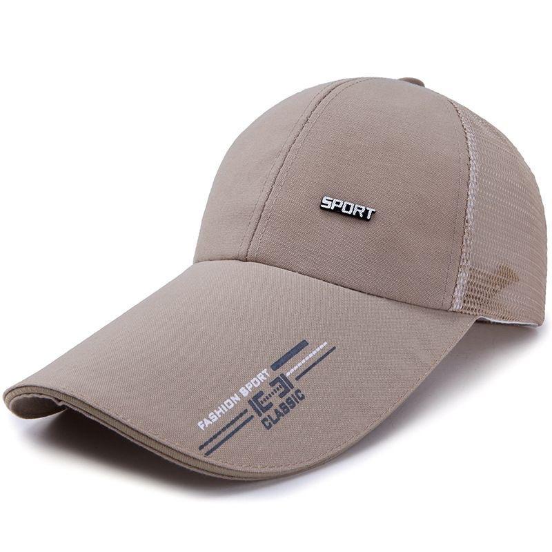 Hat Men's Spring and Summer Peaked Cap Korean Style Fashion Casual Versatile Outdoor Baseball Cap Breathable Mesh Hat Sun Protection