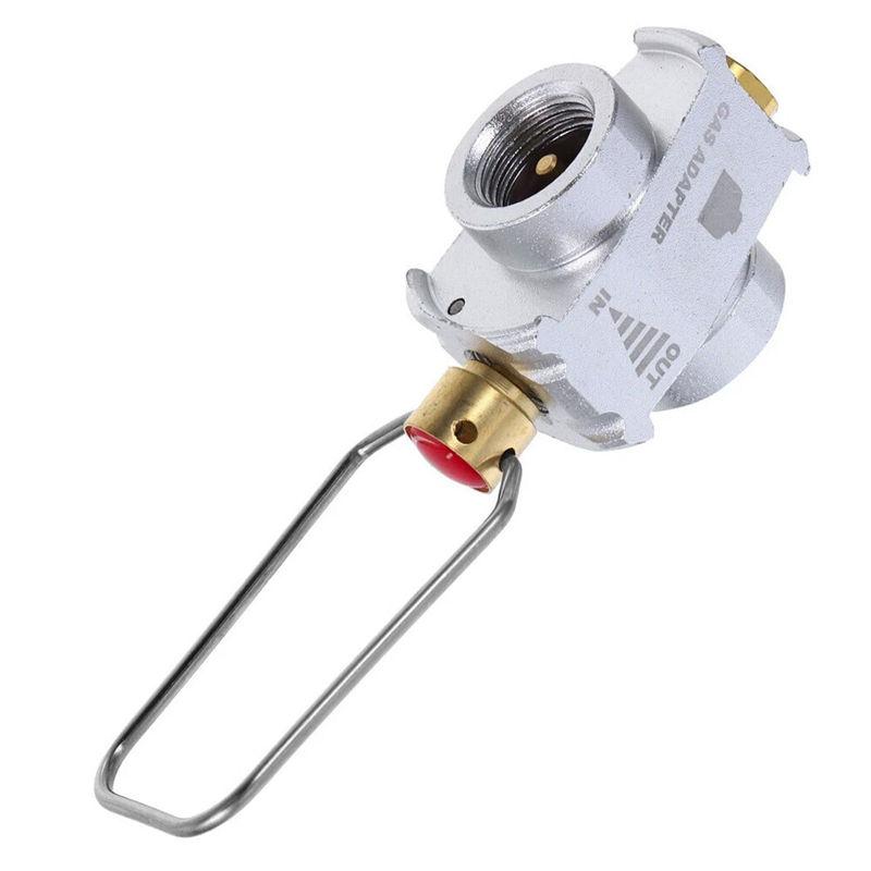 Gas Canister Refill Adapter Flip Fuel Transfer Device Valve Shifter Outdoor Camping Accessories GZW