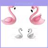 Decorative Pvc Flamingo Ornament Keychain Cake Topper Small Landscape Figurine