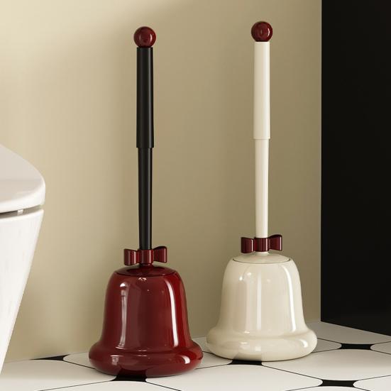 Toilettenbürste mit verlängertem Griff Bodenstehender Sockel Leicht zu reinigende Toilettenbürste Hygienischer Helfer für Zuhause