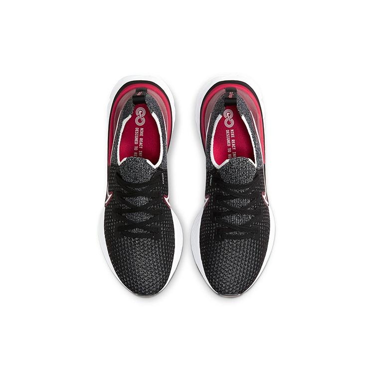 Nike React Infinity Run Flyknit 'Black University Red' Men's CD4371-014