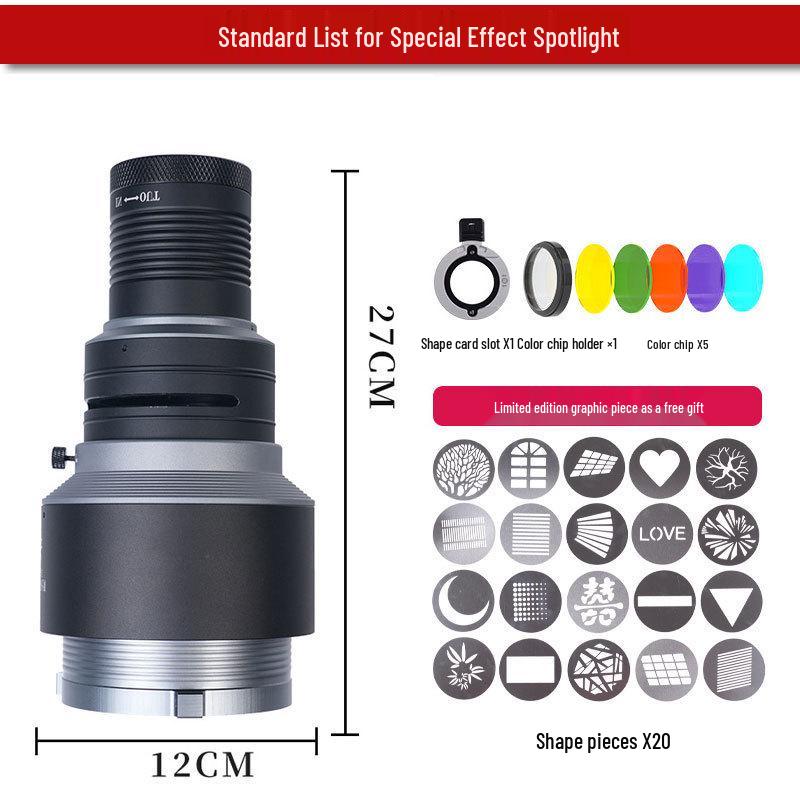 

Shadow King 8 LED Light Cover: Round/Rectangular Insert for Photography (Godox/Jinbei).
