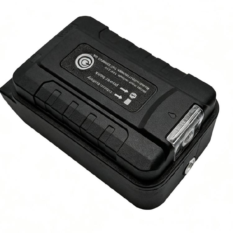 Battery Adapter with Slide-On Battery Dock, 21V Input to 5V Output, LED Work Light, and Button Control for Home and Field Work Use