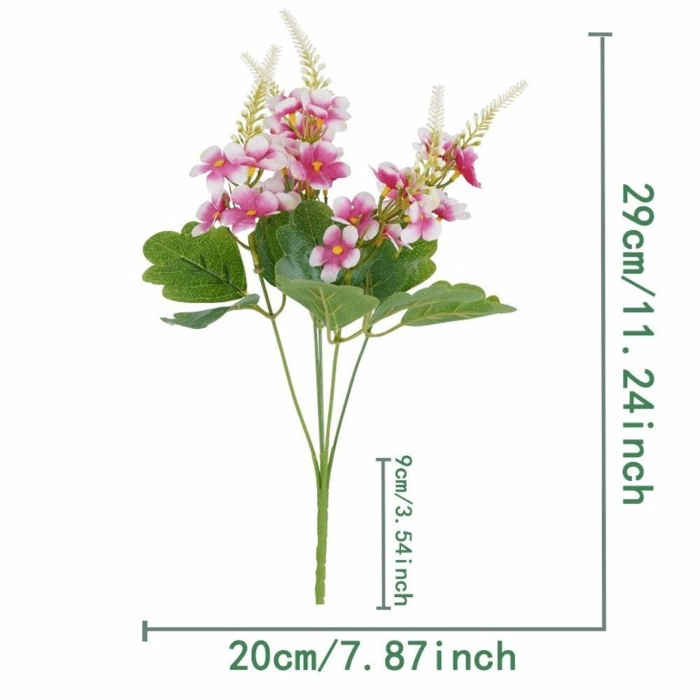 New Chrysanthemum Artificial Pansy Flowers Realistic DIY Floral Flower Bouquet Soft Simulation Flowers Photography Props