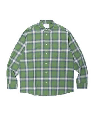 SOUNDSLIFE Ombre Check Shirt Green