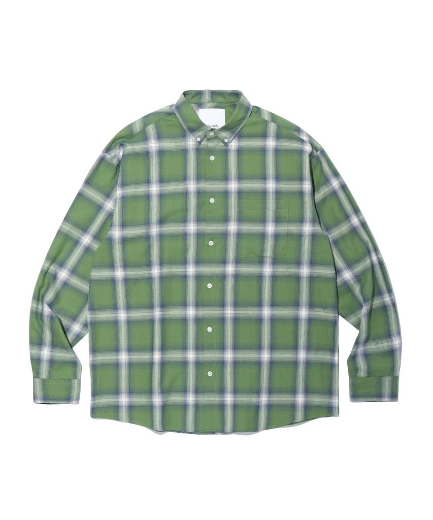 SOUNDSLIFE Ombre Check Shirt Green
