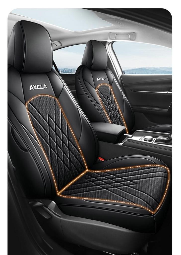 Mazda Angkesaila Five-Seater Cartoon Leather Car Seat Covers for All Seasons