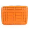 Excellent BURBERRY Shoulder Bag TBMetal 2WAY Leather Clutch Bag Orange Leather Used