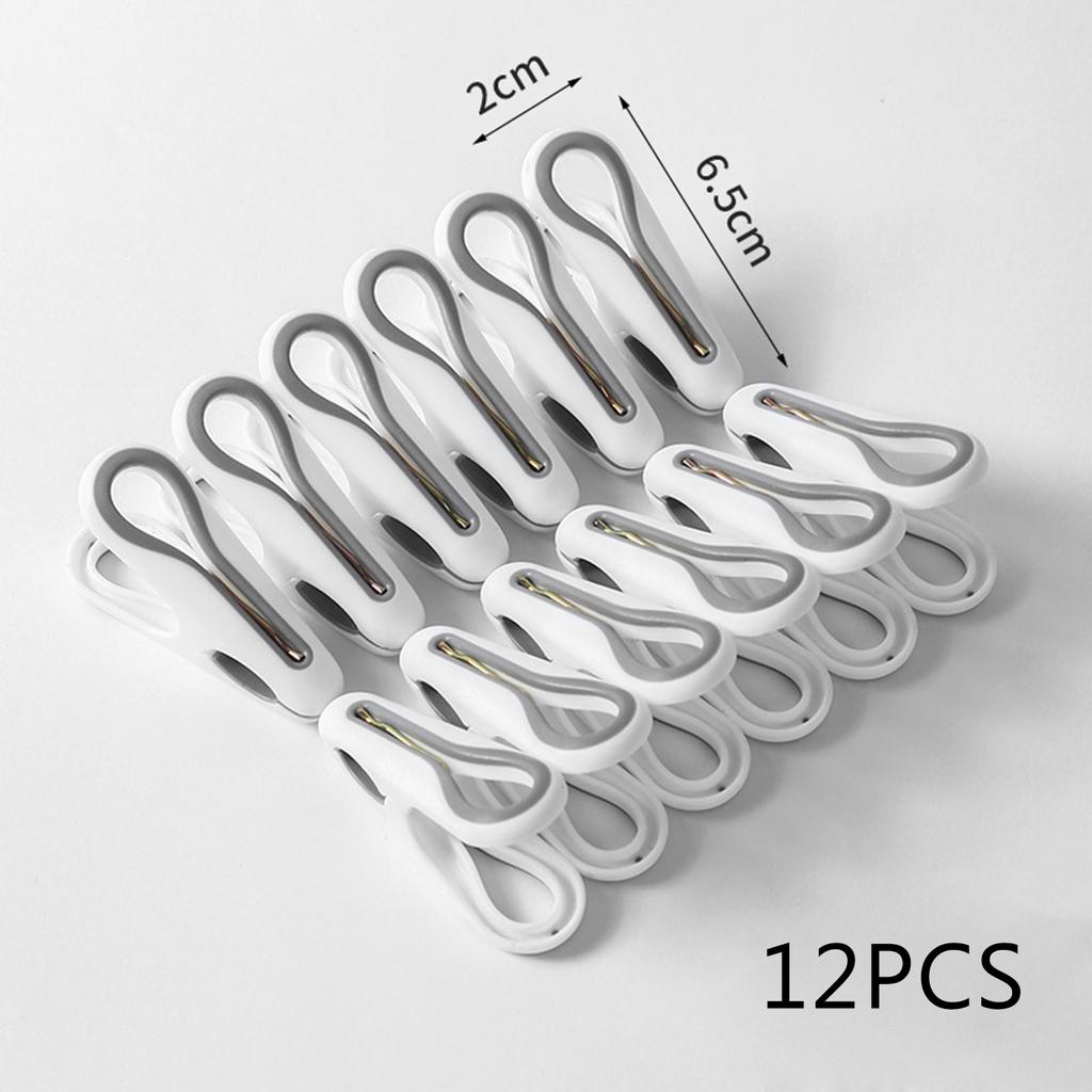 12 buc. cuie de haine Fix Clip pentru organizare de haine cuier de uz casnic pentru șosete prosop Materiale de colectare a hainelor