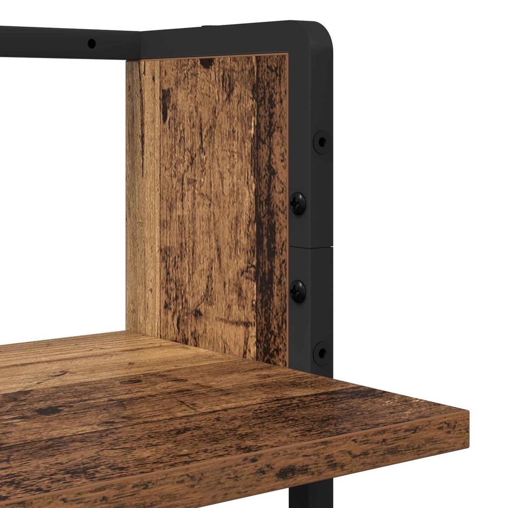 Wall Shelf Set 4 pcs Reclaimed Wood Look 65 x 25 x 30 cm Engineered Wood