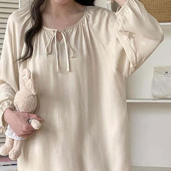 Pajamas Set for Women Long Sleeve Top And Pants Sleepwear Set Casual Loose Lounge 2 Piece Pjs Set for Spring Autumn