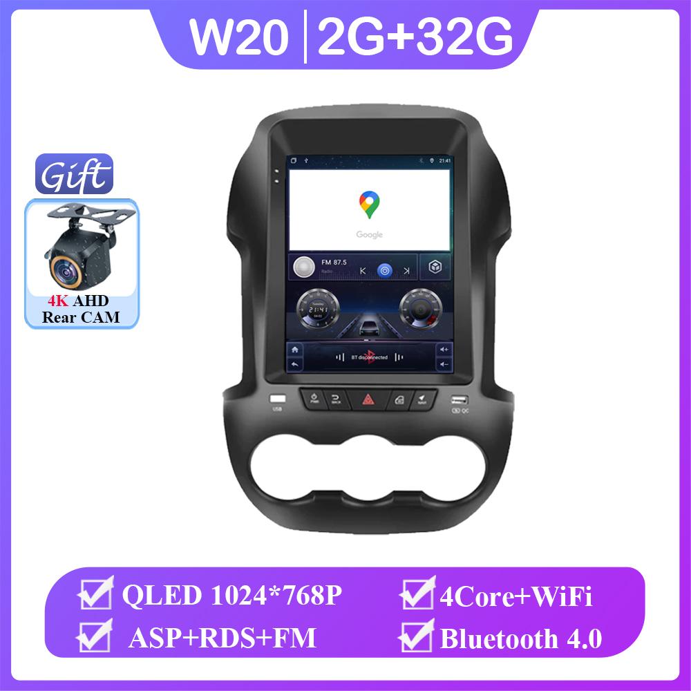 

2 Din автомобильный радиоприемник 9,7 Android 14 для Ford Ranger F250 2011 - 2015 мультимедийный проигрыватель стерео навигация Carplay авто головное устройство