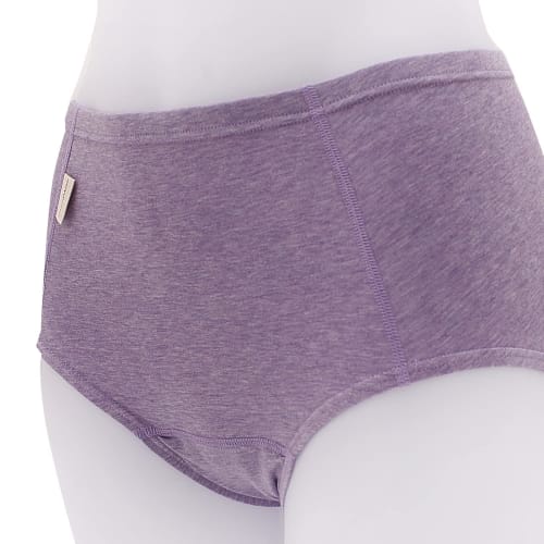 Natural Moon Organic Cotton Sanitary Shorts (Daytime), Purple (M-L, Hips: 87-100cm)