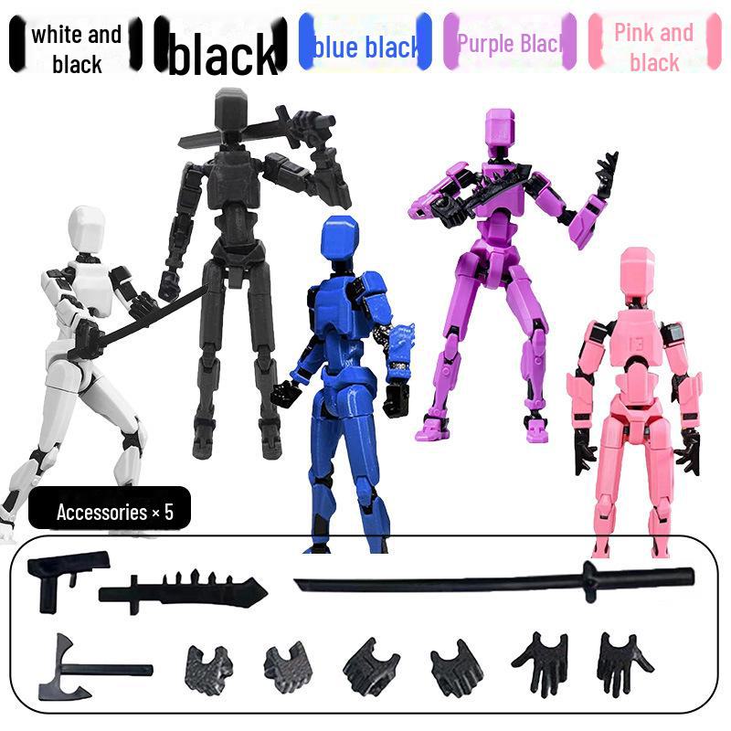 3D Movable Jointed Children's Dolls - Decompression Toy