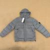 Unisex Hooded Puffer Jacket With Badge Detail Warm Winter Coat Men Women