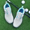 Golf Shoes Women's Fixed Nails Automatic Lacing Anti-splash Casual Golf Training Shoes