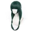 Silkyjoy The Apothecary Diaries Maomao Cos Wig, Dark Green With Simulated Scalp, Integrated Half-Up Bun Style