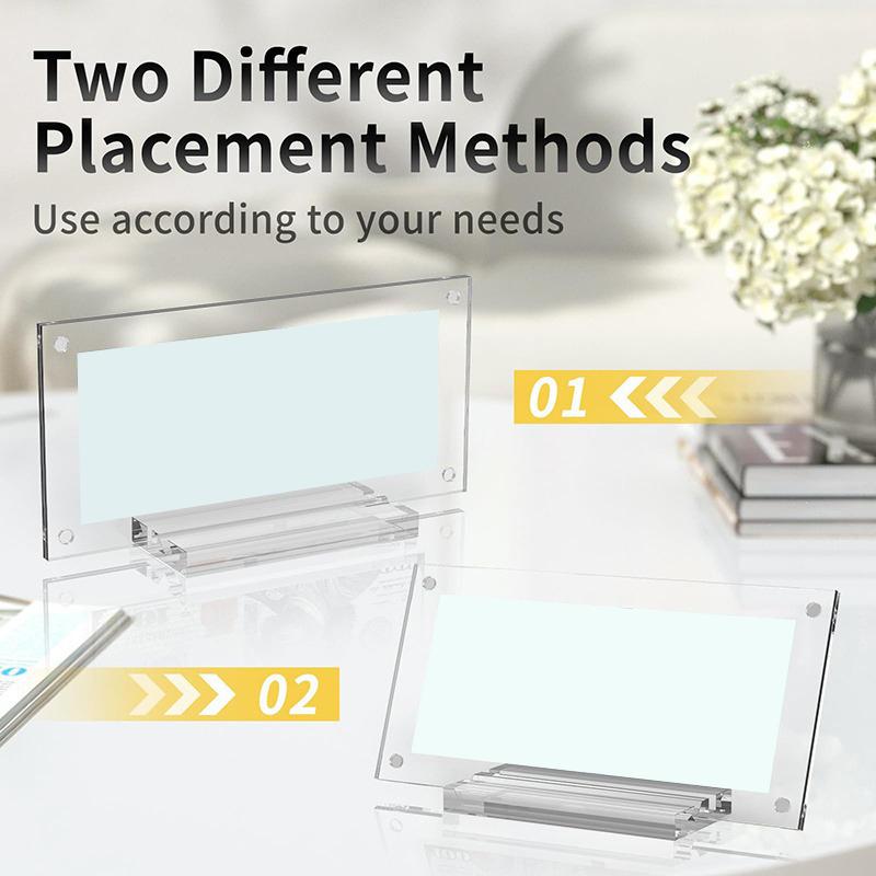 Desktop Banknote Display Frame Transparent Paper Currency Collection Stand For Collectors Ticket Protector Decor