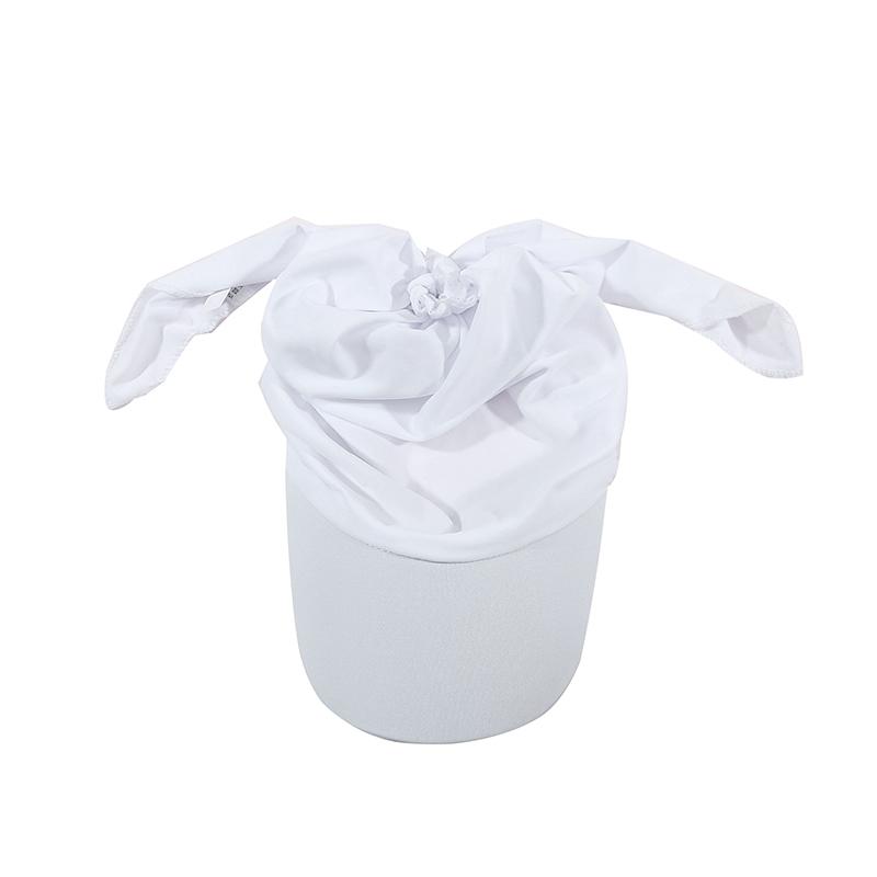 Women Brim Cap Sun Visor with Pre-Tied Turban Caps Head Scarf Hijab Pure Color Bandage Muslim Female Fashion Outdoor Hat