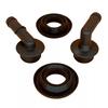PCV Valve & Grommet 4PCS Black 53013360AA 53030497 02946079 For 1997-2006 Jeep Wrangler TJ Wrangler Cherokee