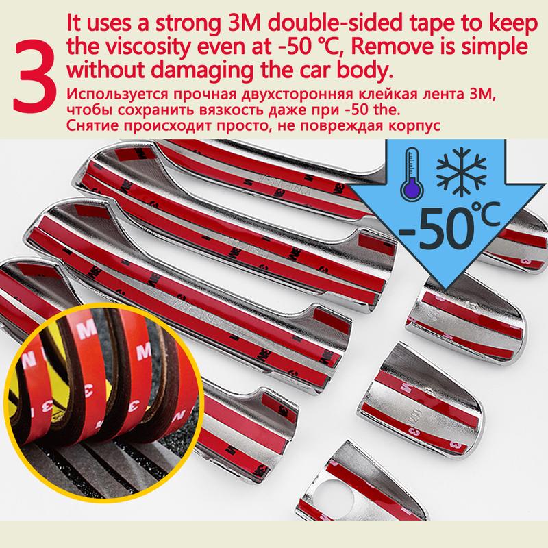 For Toyota Camry Daihatsu Altis XV40 2007 2008 2009 2010 2011 Luxuriou Chrome Door Handle Cover Trim Car Set Styling Accessories