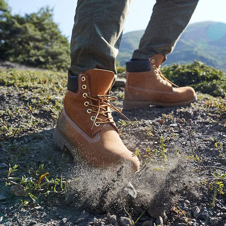 Timberland Prémiová série Vodotěsné Klasické žluté boty Krátké outdoorové boty Pánské boty Pšeničné TB010061W