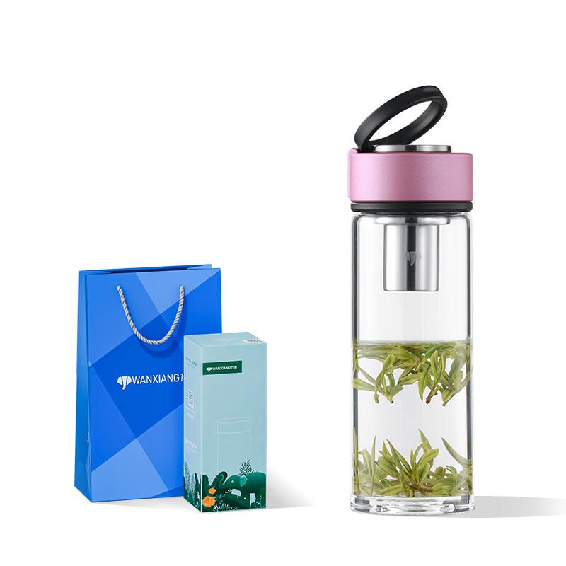 Waanxiang Portable Borosilicate Glass Tea Cup with Infuser