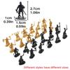 24/50pcs Historical Medieval Knight Soldier Models, Assorted Color Military Collectibles for Diorama, Hobby Display YMY