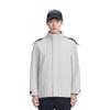 Li-Ning 1990 Commuter Series Solid Color Minimalist Hooded Cotton Jacket Men Jacket Dawn-Gray AJMT221-1