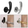 4PCS Metal Curtain Holdbacks Wall Mounted Drapery Tieback Hooks for Living Room Bedroom Window Treatment Aluminum Alloy Robe Towel Hanger