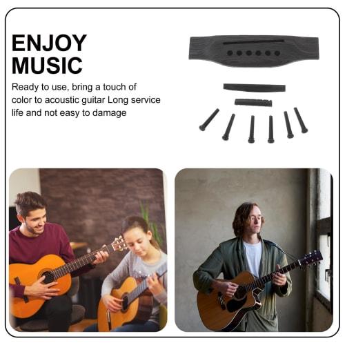 iplusmile Folk Guitar Saddle, Guitar Pin, 6-String Guitar Nut Saddle, Guitar Maintenance