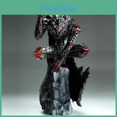 Espada Vento Lenda Berserk Guts Danos de Batalha Ensanguentado Figura Pvc 25cm Peça de Exibição