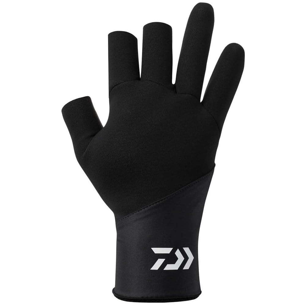 Daiwa Titanium Alpha Gloves 3-Finger Cut Black XL