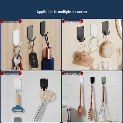 Traceless Adhesive Hook: Strong, No-Drill, Load-Bearing for Kitchen & Bathroom Doors