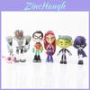 סט דמויות אדוריבלי של Teen Titans Go הכולל את רובין, רייבן, ביסט בוי וסטארפייר