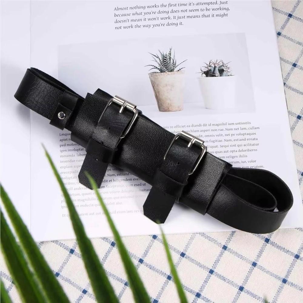 Buckled Loop Samurai Sword Belt Leather Cosplay Sword Waist Strap Costume Role Play