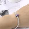 Original Copper Charms Luxury Purple Owl Animal Beads Fit Bracelet Diy Women Making Delicate Gift Jewelry