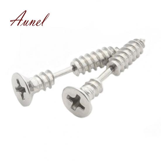 Fantastic Unisex Gothic Unique Stainless Steel Whole Screw Solid Punk Ear Studs Earrings