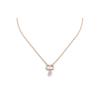 CD Logo Resin Necklace Women Necklace Rose-Gold N1390PTCPLD67P